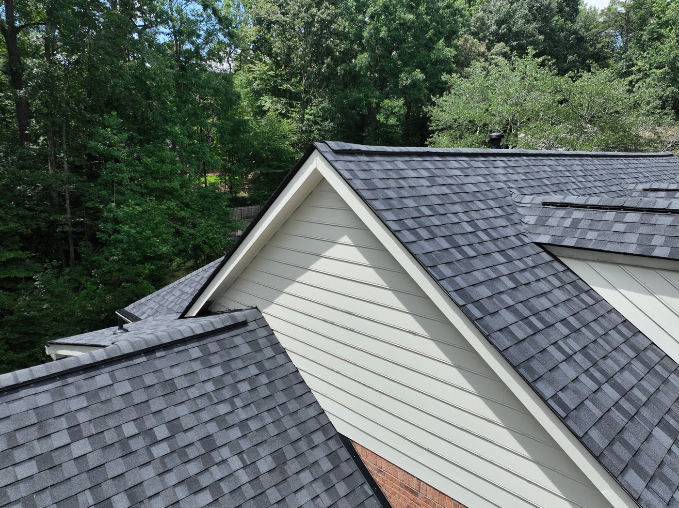 Original close-up of shingles and dormer rooflines from a BFA Marietta project